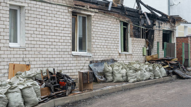 Professional Fire Damage Repair technician working in Magnolia, NJ